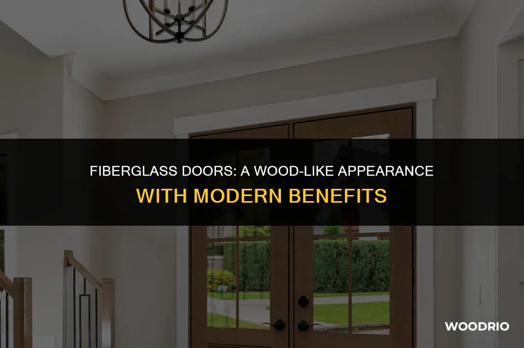 do fiberglass doors look like wood
