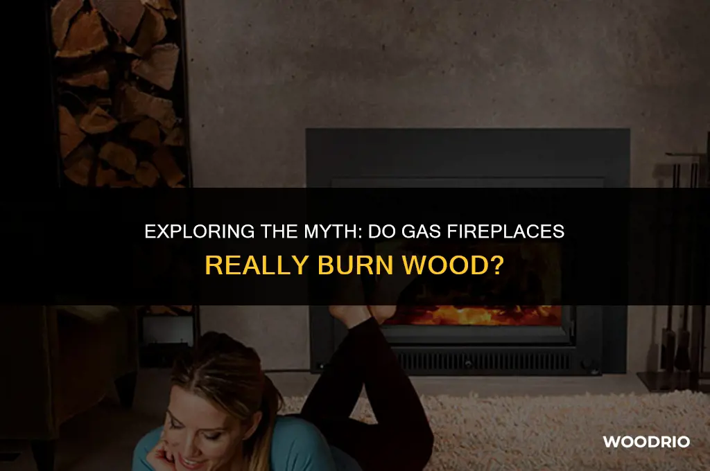 do gas fireplaces burn wood