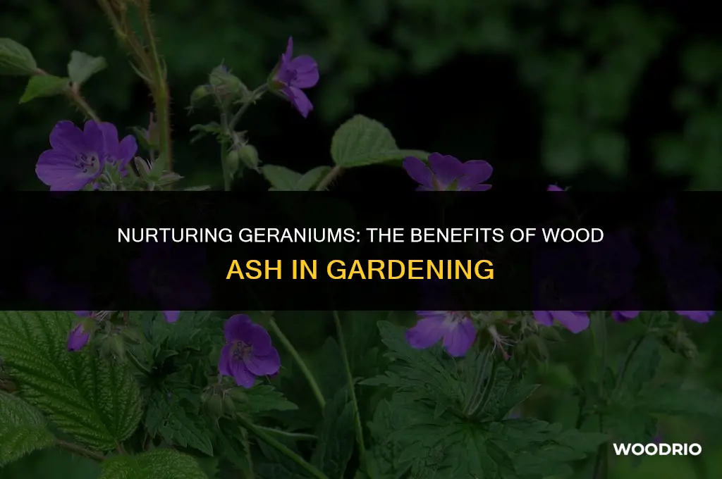 do geraniums like wood ash