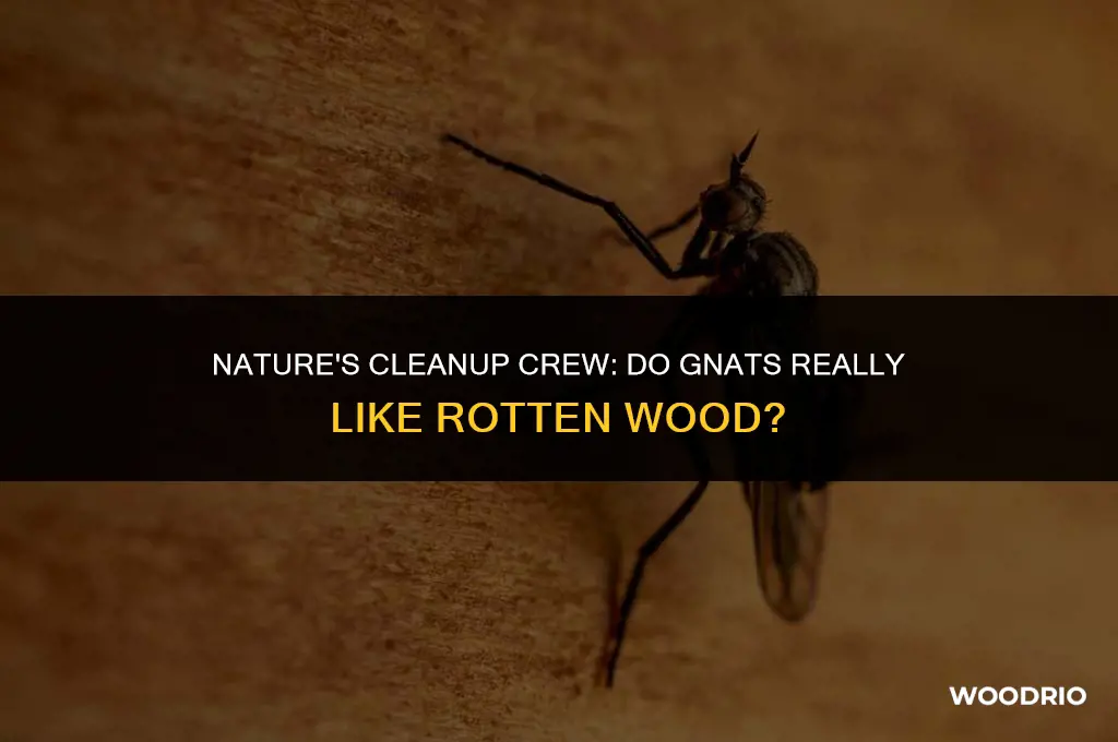 do gnata like rotten wood