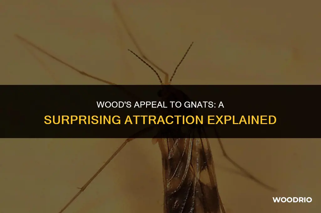 do gnats like wood