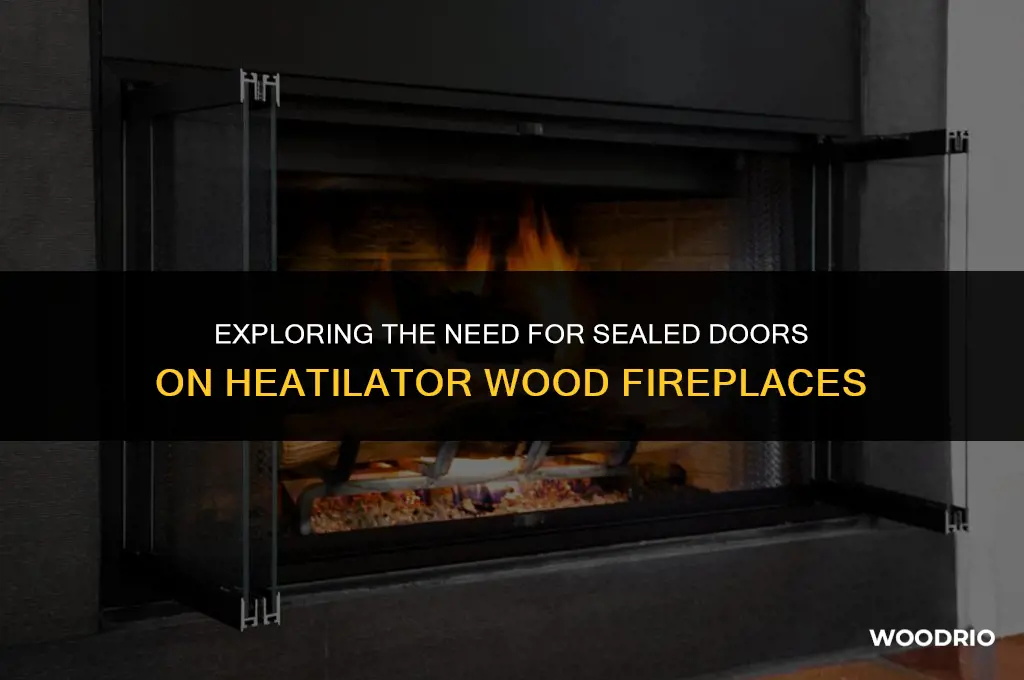 do heatalator wood fireplaces need sealed doors
