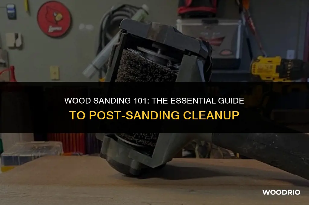 do i clean off wood after sanding