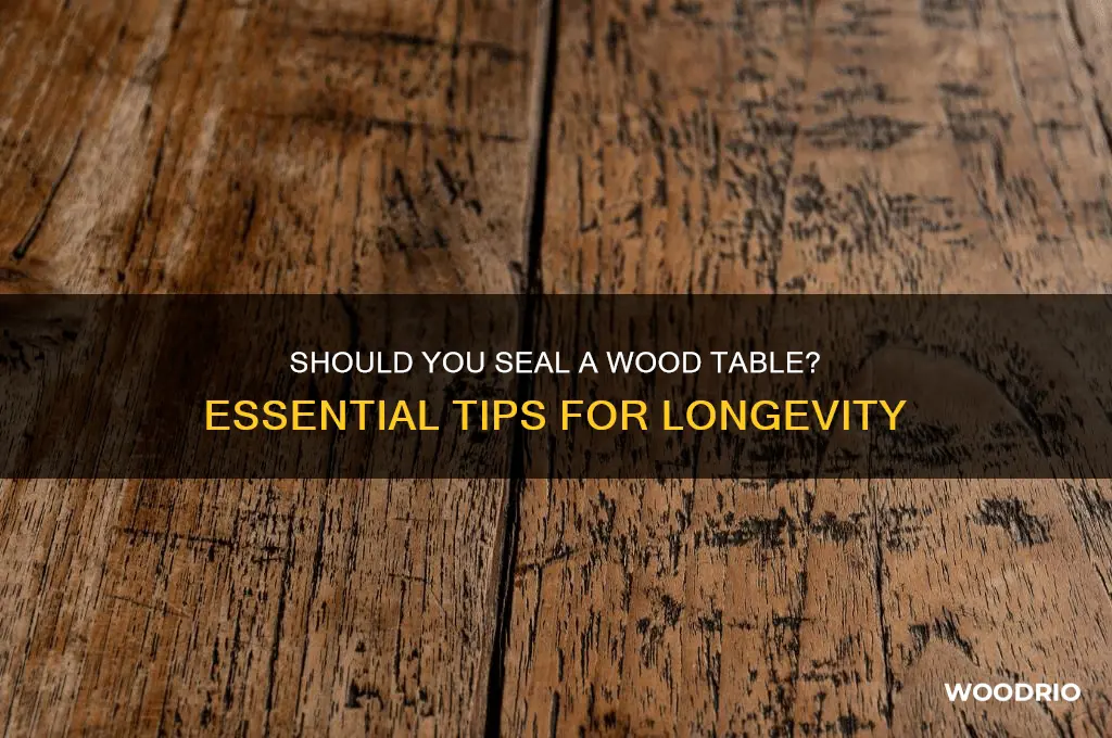 do i have to seal a wood table