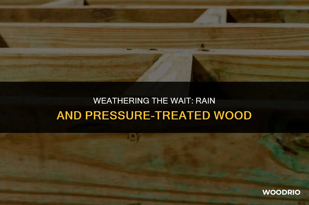do i have to wait to rain pressure treated wood