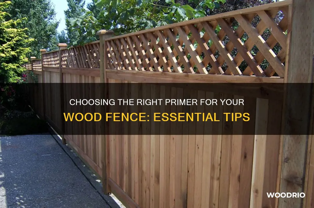 do i need a special primer for a wood fence