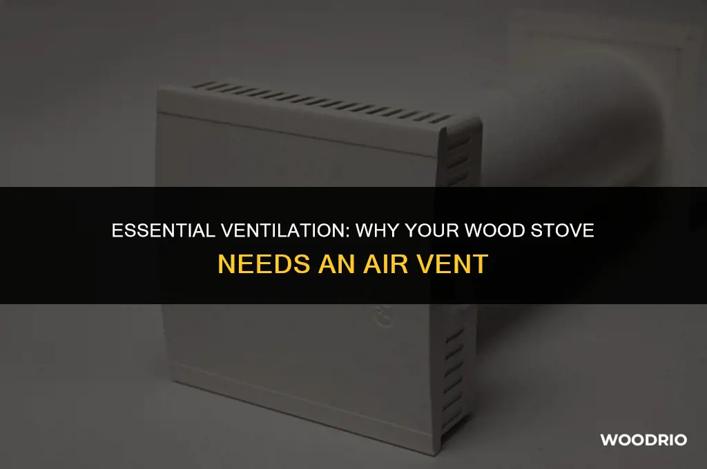 do i need an air vent for a wood stove