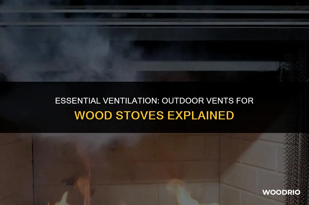 do i need an outdoor vent for a wood stove