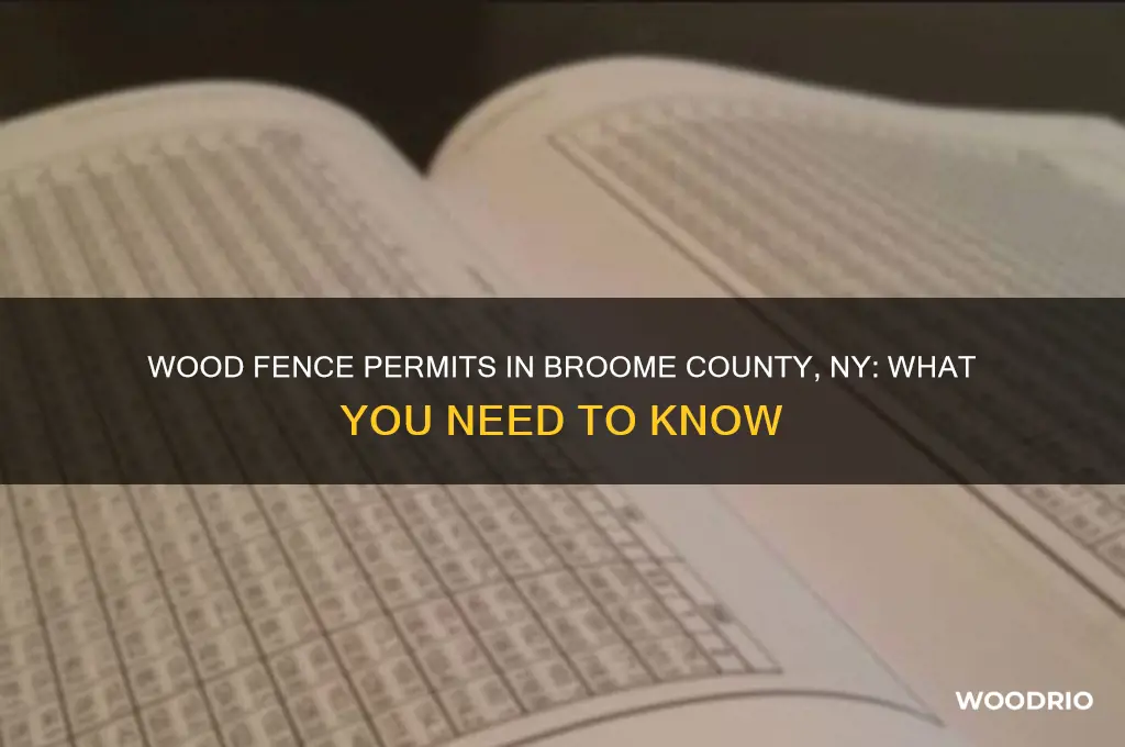 do i need permit for wood fence broome county ny