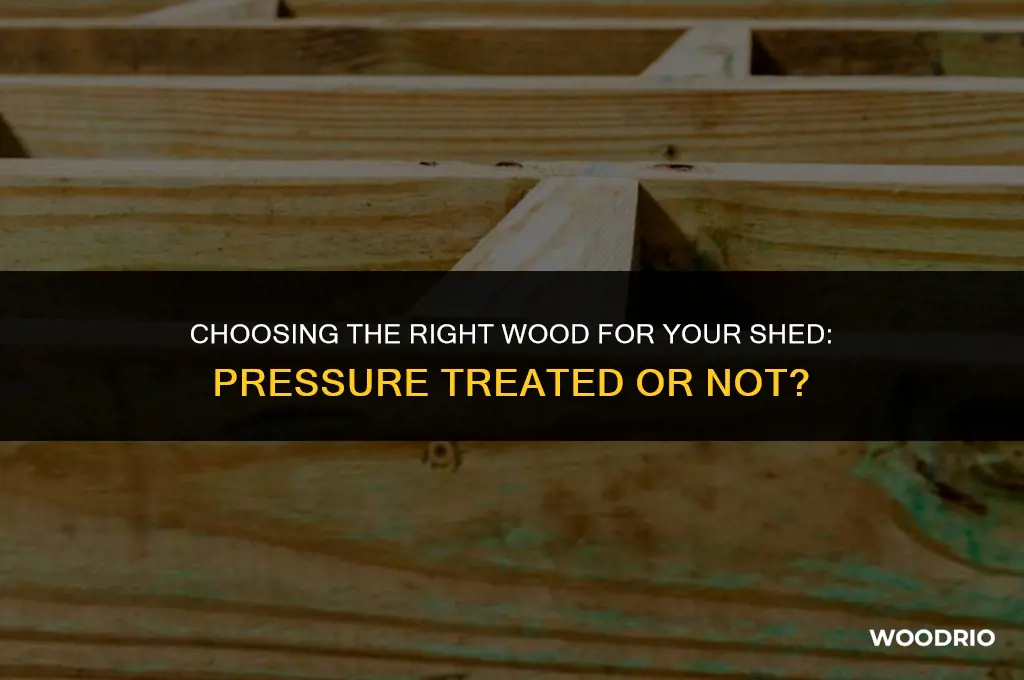 do i need pressure treated wood for a shed
