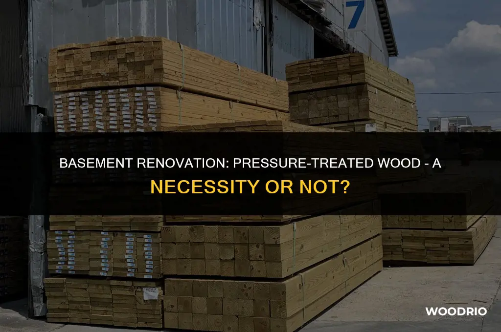 do i need pressure treated wood for basement