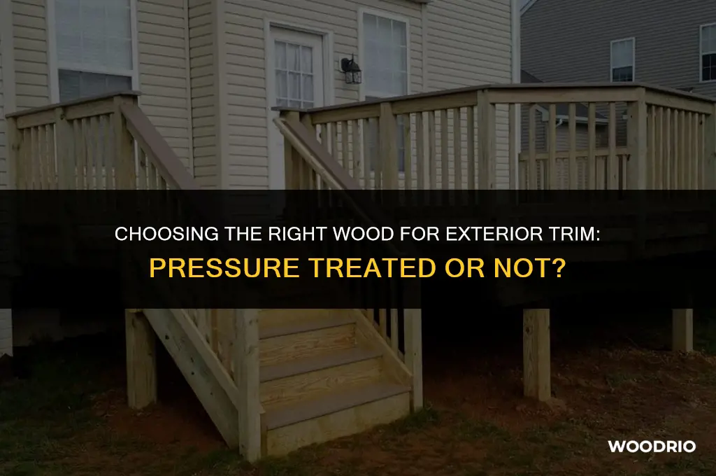 do i need pressure treated wood for exterior trim