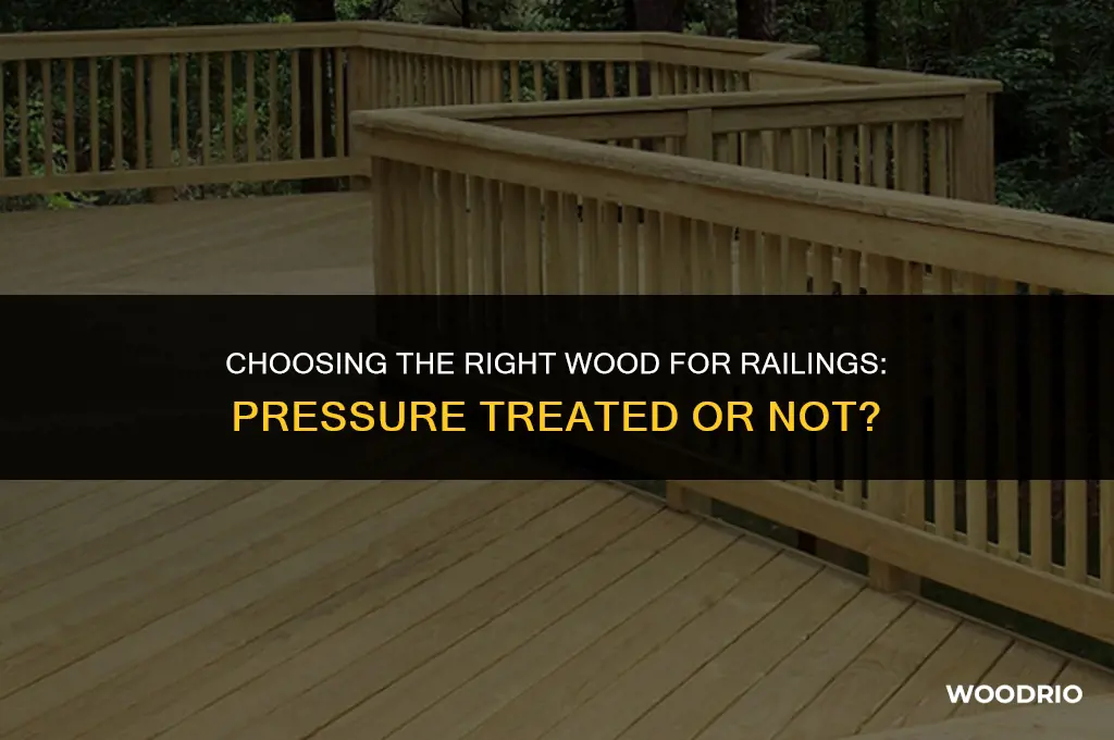 do i need pressure treated wood for railings