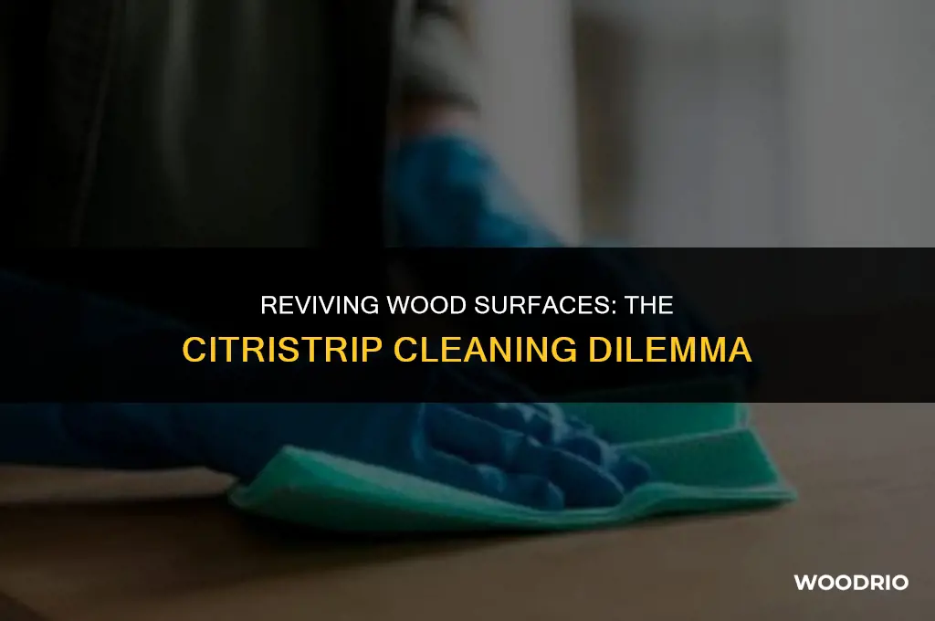 do i need to clean citristrip off wood