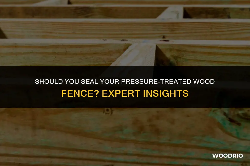 do i need to seal pressure treated wood fence