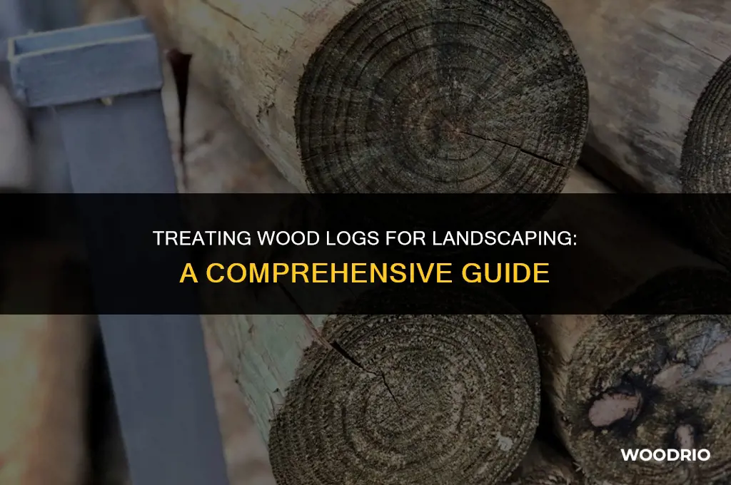 do i need to treat wood logs for landscaping