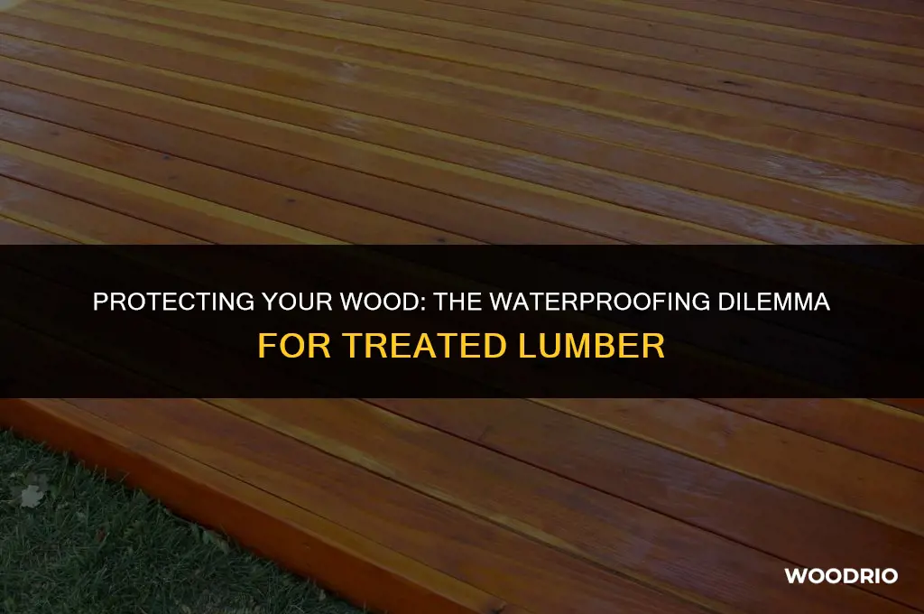 do i need to waterproof treated wood