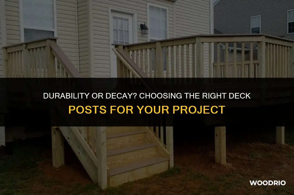 do i need treated wood deck posts