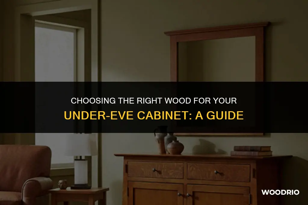 do i need treated wood for cabinet under an eve