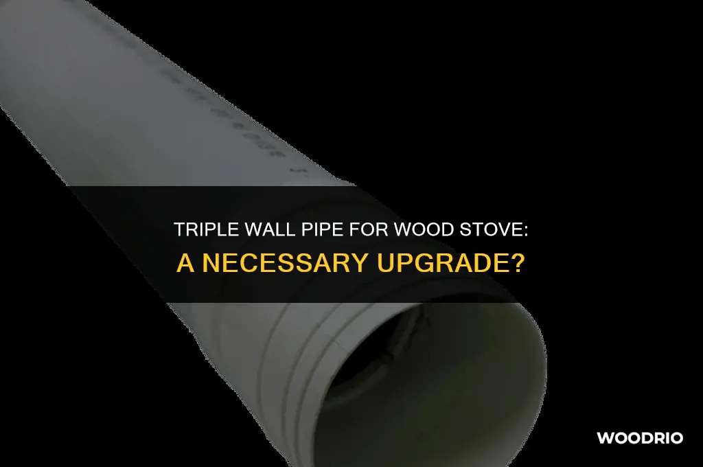 do i need triple wall pipe for wood stove