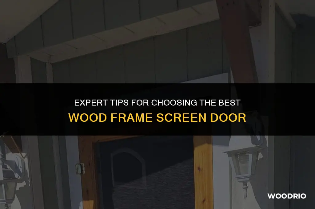 do it best wood frame screen door