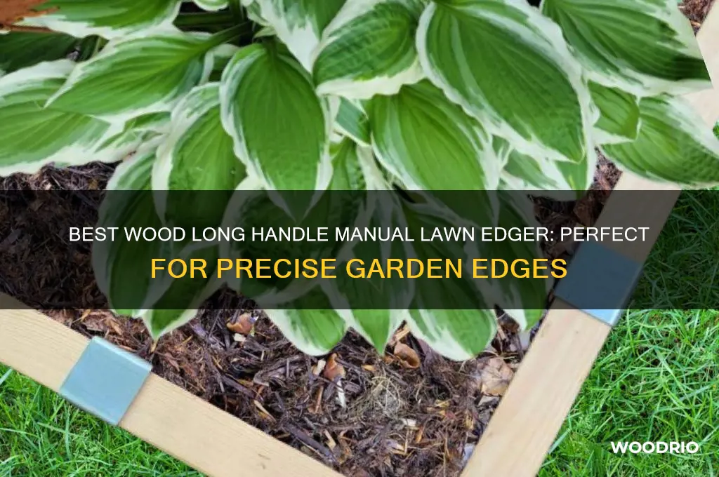 do it best wood long handle manual lawn edger