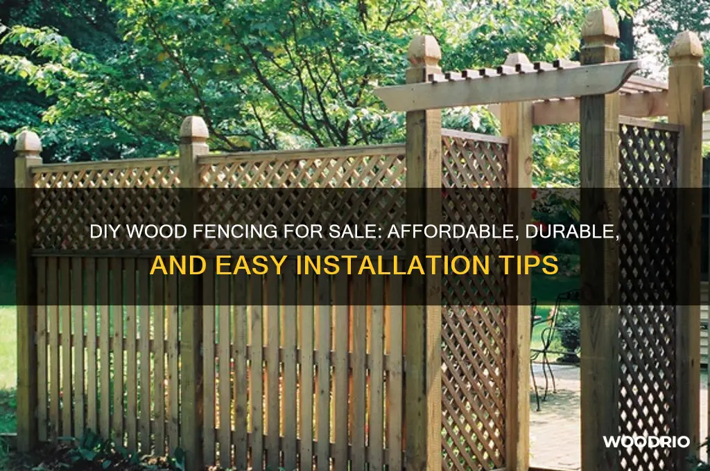 do it your self wood fencing for sale