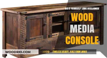 DIY Reclaimed Wood Media Console: Craft Your Rustic Living Room Focal Point