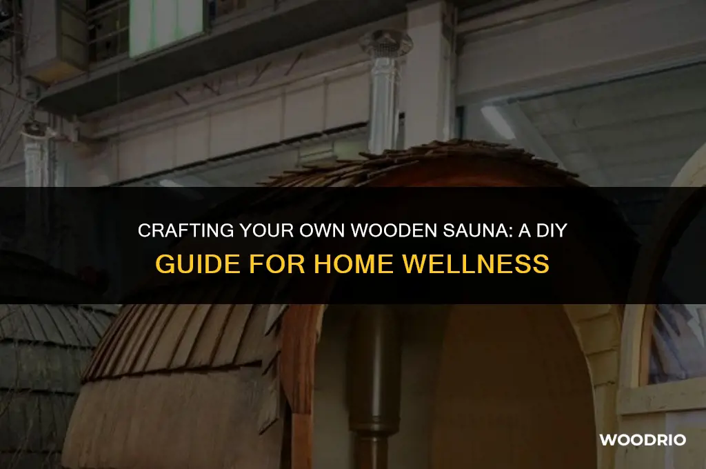 do it yourself sauna home made wood