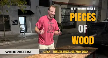 Craft a Sturdy DIY Table with Just 3 Pieces of Wood