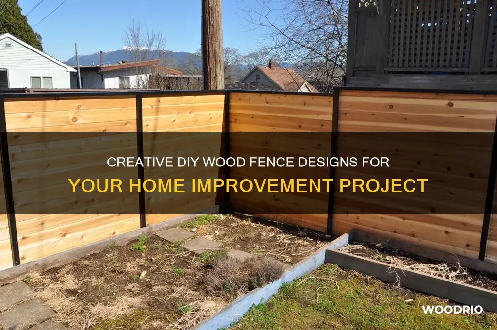 do it yourself wood fence designs