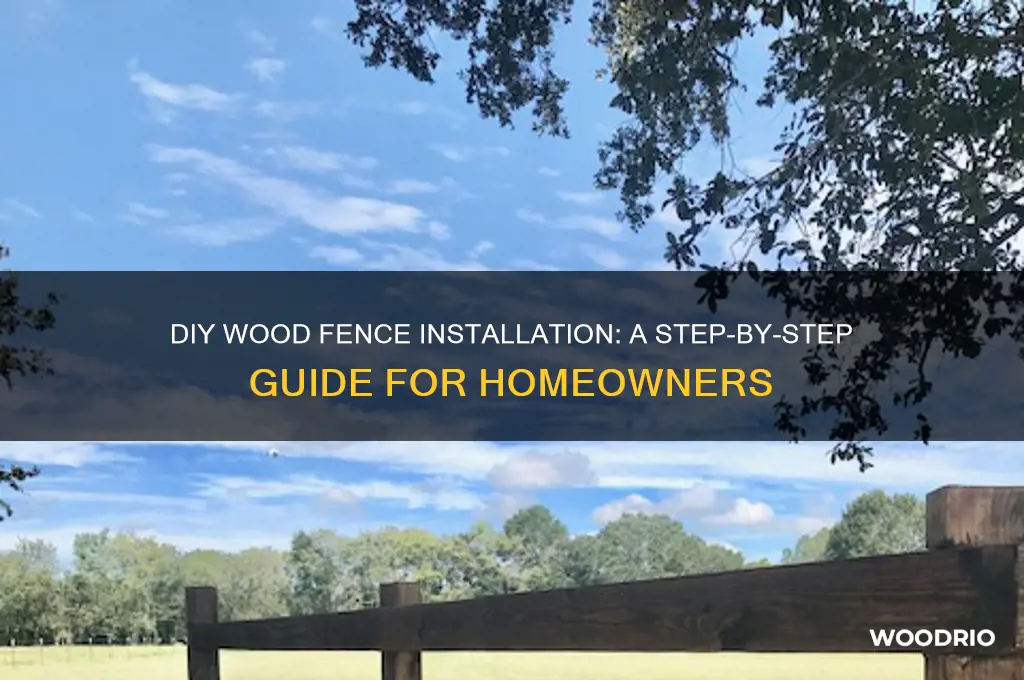 do it yourself wood fence installation