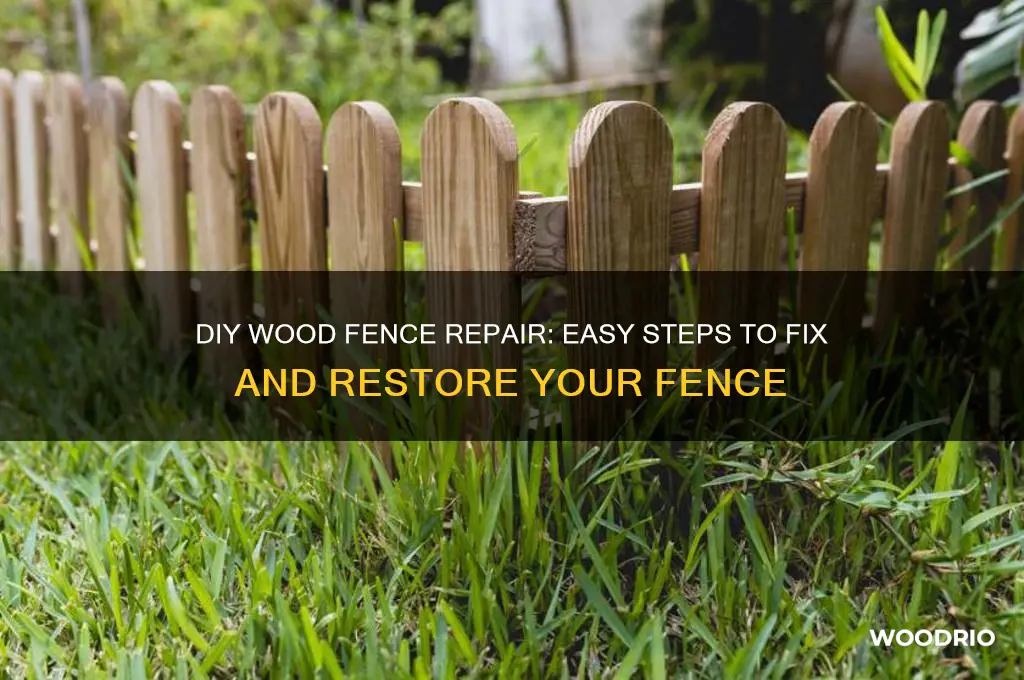 do it yourself wood fence repair
