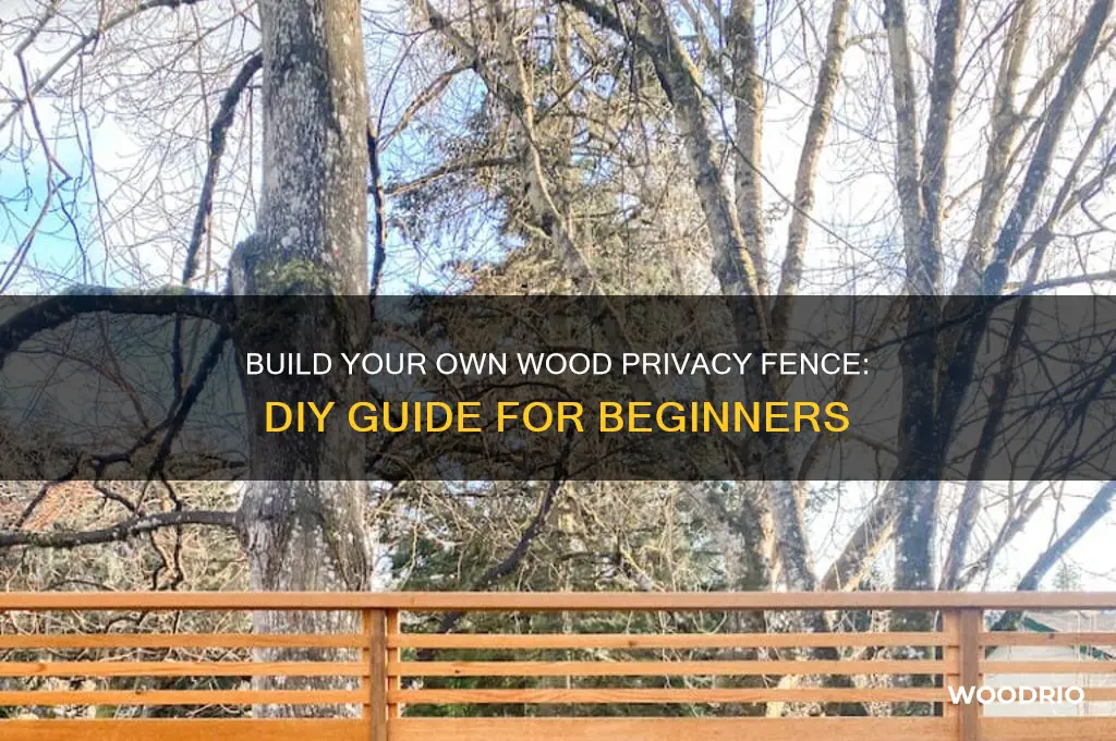 do it yourself wood privacy fence