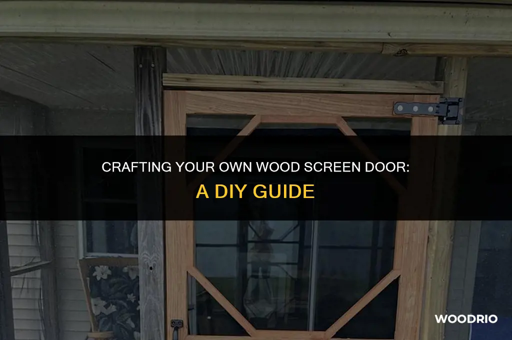 do it yourself wood screen door