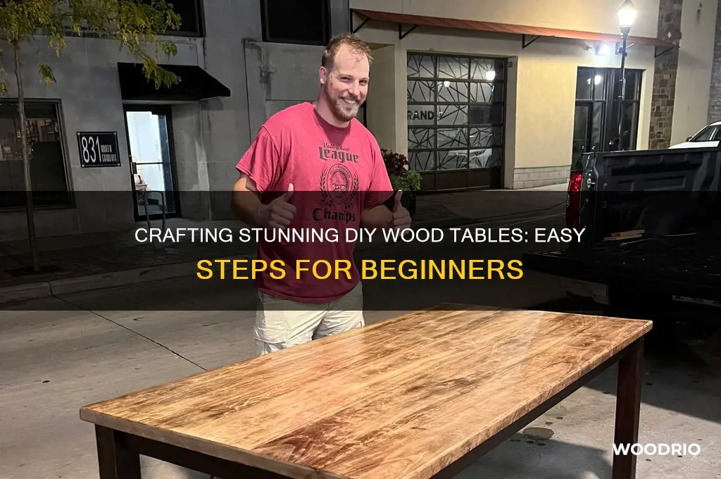 do it yourself wood tables