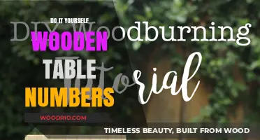 Crafting Rustic Charm: DIY Wooden Table Numbers for Your Event