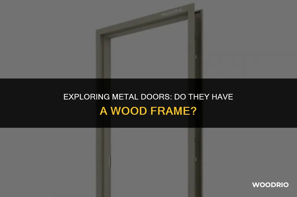 do metal doors have a wood frame