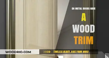 Exploring the Elegance: Metal Doors with Wood Trim Design