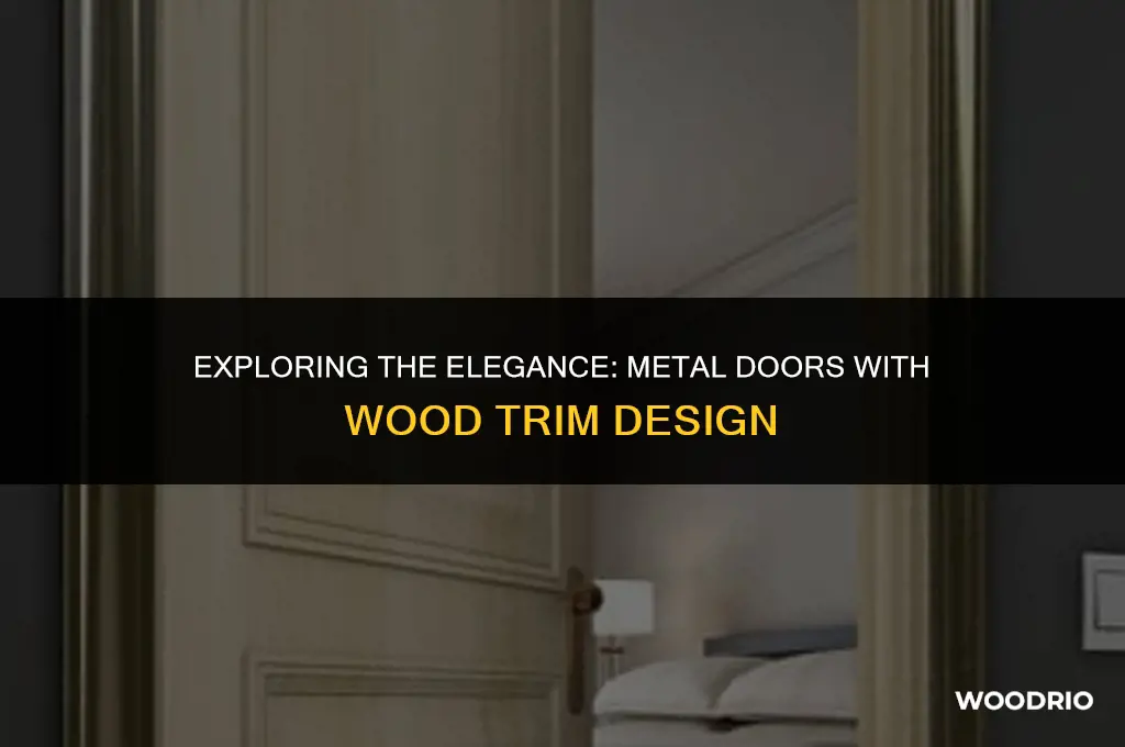 do metal doors have a wood trim