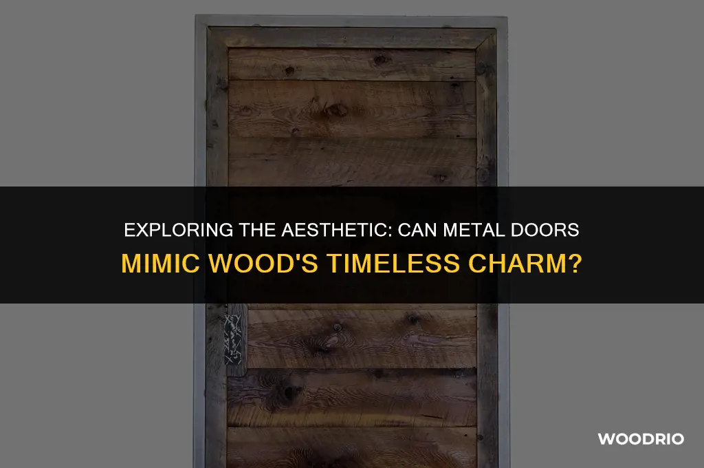 do metal doors look like wood