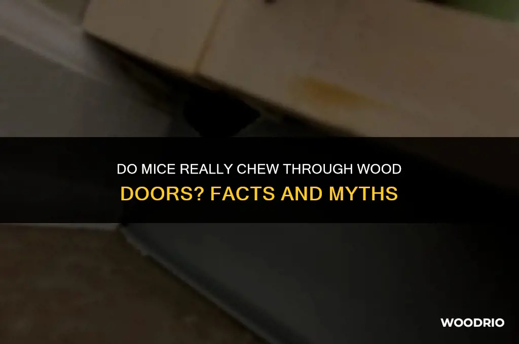do mice chew wood doors