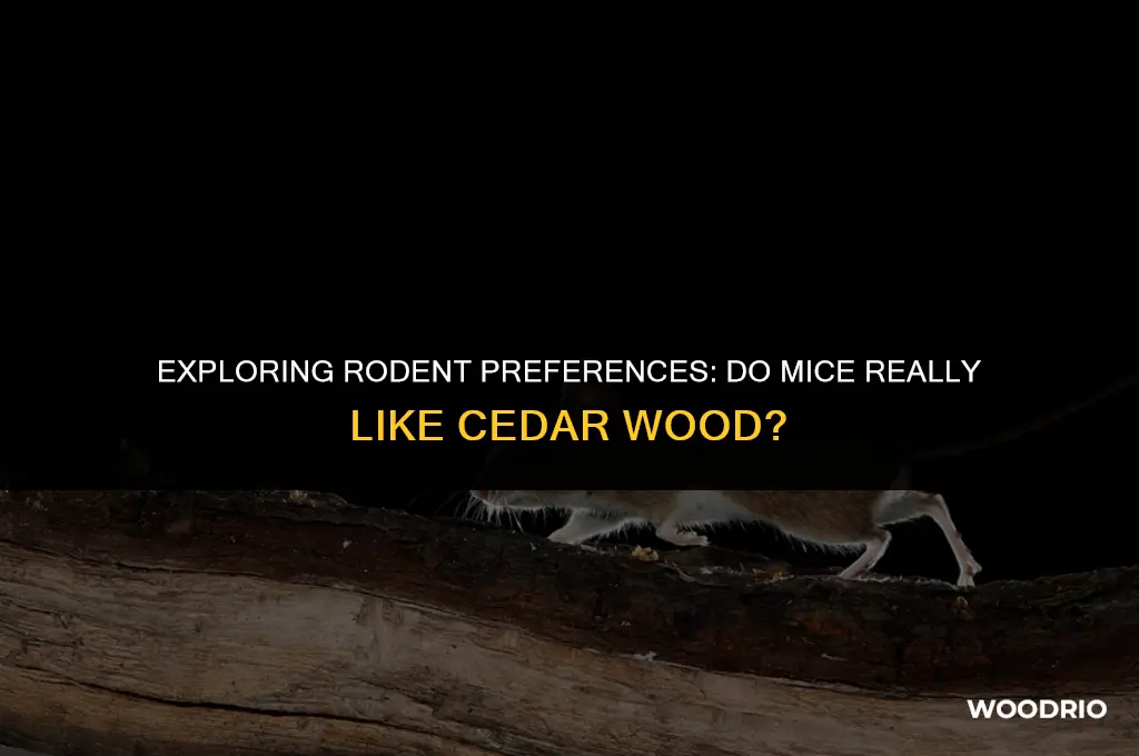 do mice like cedar wood