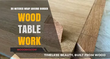 Mitered Wrap-Around Borders: Enhancing Wood Table Design and Functionality