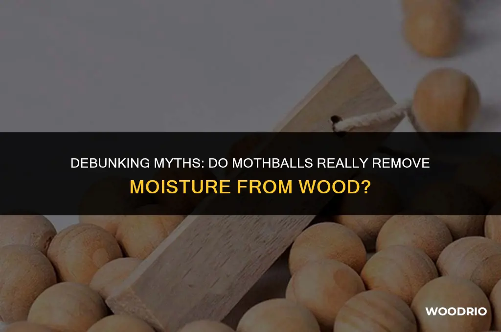 do moth balls remove moisture from wood