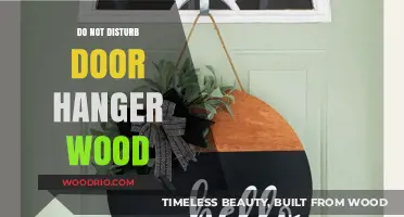 Crafting Serenity: DIY Wooden Do Not Disturb Door Hangers