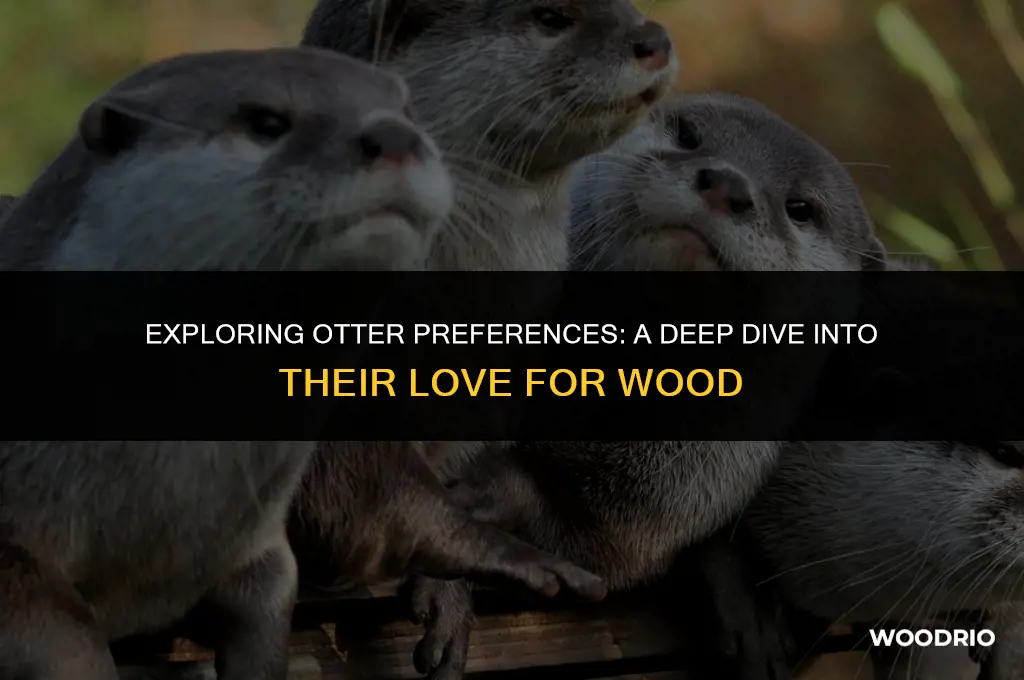 do otters like wood