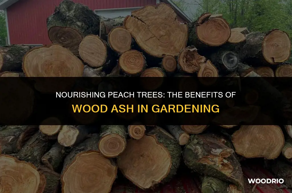 do peach trees like wood ash