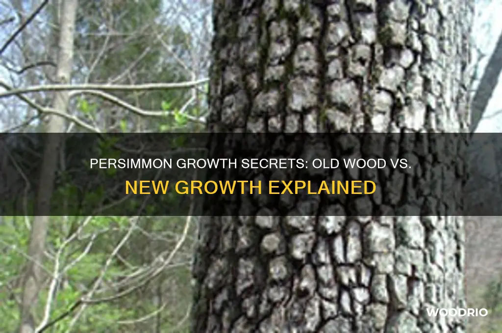 do persimmons grow on old wood or new growth
