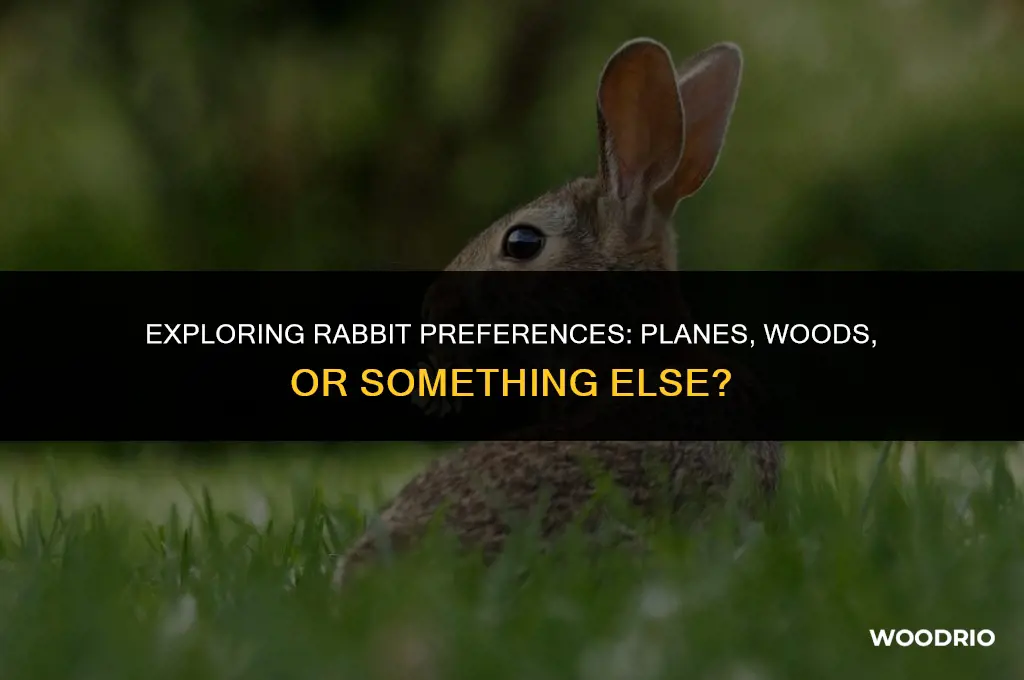 do rabbits like planes or woods